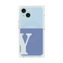 プレミアムパネル with MagSafe［ オリジナル - initial two tone - Y blue ］