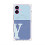 プレミアムパネル with MagSafe［ オリジナル - initial two tone - Y blue ］