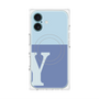 プレミアムパネル with MagSafe［ オリジナル - initial two tone - Y blue ］