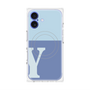 プレミアムパネル with MagSafe［ オリジナル - initial two tone - Y blue ］