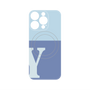 プレミアムパネル with MagSafe［ オリジナル - initial two tone - Y blue ］