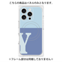 プレミアムパネル with MagSafe［ オリジナル - initial two tone - Y blue ］