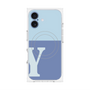 プレミアムパネル with MagSafe［ オリジナル - initial two tone - Y blue ］