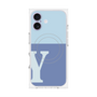 プレミアムパネル with MagSafe［ オリジナル - initial two tone - Y blue ］
