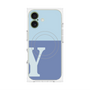 プレミアムパネル with MagSafe［ オリジナル - initial two tone - Y blue ］