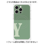 プレミアムパネル with MagSafe［ オリジナル - initial two tone - Y green ］