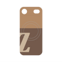プレミアムパネル with MagSafe［ オリジナル - initial two tone - Z brown ］