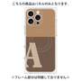 プレミアムパネル with MagSafe［ オリジナル - initial two tone - A brown ］