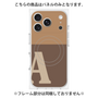 プレミアムパネル with MagSafe［ オリジナル - initial two tone - A brown ］