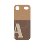 プレミアムパネル with MagSafe［ オリジナル - initial two tone - A brown ］