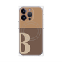 プレミアムパネル with MagSafe［ オリジナル - initial two tone - B brown ］