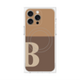 プレミアムパネル with MagSafe［ オリジナル - initial two tone - B brown ］