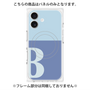 プレミアムパネル with MagSafe［ オリジナル - initial two tone - B blue ］