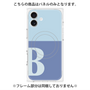 プレミアムパネル with MagSafe［ オリジナル - initial two tone - B blue ］