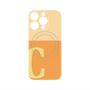 プレミアムパネル with MagSafe［ オリジナル - initial two tone - C orange ］