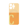 プレミアムパネル with MagSafe［ オリジナル - initial two tone - C orange ］