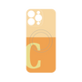 プレミアムパネル with MagSafe［ オリジナル - initial two tone - C orange ］