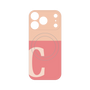 プレミアムパネル with MagSafe［ オリジナル - initial two tone - C pink ］
