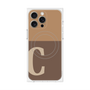 プレミアムパネル with MagSafe［ オリジナル - initial two tone - C brown ］