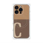 プレミアムパネル with MagSafe［ オリジナル - initial two tone - C brown ］
