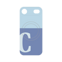 プレミアムパネル with MagSafe［ オリジナル - initial two tone - C blue ］