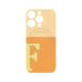 プレミアムパネル with MagSafe［ オリジナル - initial two tone - F orange ］