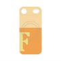 プレミアムパネル with MagSafe［ オリジナル - initial two tone - F orange ］