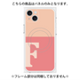 プレミアムパネル with MagSafe［ オリジナル - initial two tone - F pink ］