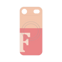 プレミアムパネル with MagSafe［ オリジナル - initial two tone - F pink ］