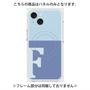 プレミアムパネル with MagSafe［ オリジナル - initial two tone - F blue ］
