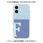 プレミアムパネル with MagSafe［ オリジナル - initial two tone - F blue ］