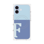 プレミアムパネル with MagSafe［ オリジナル - initial two tone - F blue ］