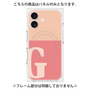 プレミアムパネル with MagSafe［ オリジナル - initial two tone - G pink ］