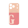 プレミアムパネル with MagSafe［ オリジナル - initial two tone - G pink ］