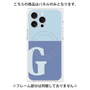 プレミアムパネル with MagSafe［ オリジナル - initial two tone - G blue ］