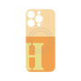 プレミアムパネル with MagSafe［ オリジナル - initial two tone - H orange ］