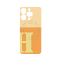プレミアムパネル with MagSafe［ オリジナル - initial two tone - H orange ］