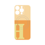 プレミアムパネル with MagSafe［ オリジナル - initial two tone - H orange ］