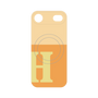 プレミアムパネル with MagSafe［ オリジナル - initial two tone - H orange ］