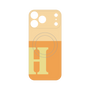 プレミアムパネル with MagSafe［ オリジナル - initial two tone - H orange ］