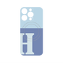 プレミアムパネル with MagSafe［ オリジナル - initial two tone - H blue ］