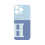 プレミアムパネル with MagSafe［ オリジナル - initial two tone - H blue ］