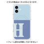 プレミアムパネル with MagSafe［ オリジナル - initial two tone - H blue ］