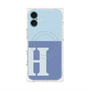 プレミアムパネル with MagSafe［ オリジナル - initial two tone - H blue ］