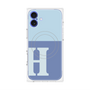 プレミアムパネル with MagSafe［ オリジナル - initial two tone - H blue ］