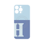プレミアムパネル with MagSafe［ オリジナル - initial two tone - H blue ］