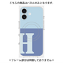 プレミアムパネル with MagSafe［ オリジナル - initial two tone - H blue ］