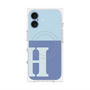 プレミアムパネル with MagSafe［ オリジナル - initial two tone - H blue ］