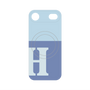 プレミアムパネル with MagSafe［ オリジナル - initial two tone - H blue ］