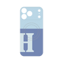 プレミアムパネル with MagSafe［ オリジナル - initial two tone - H blue ］